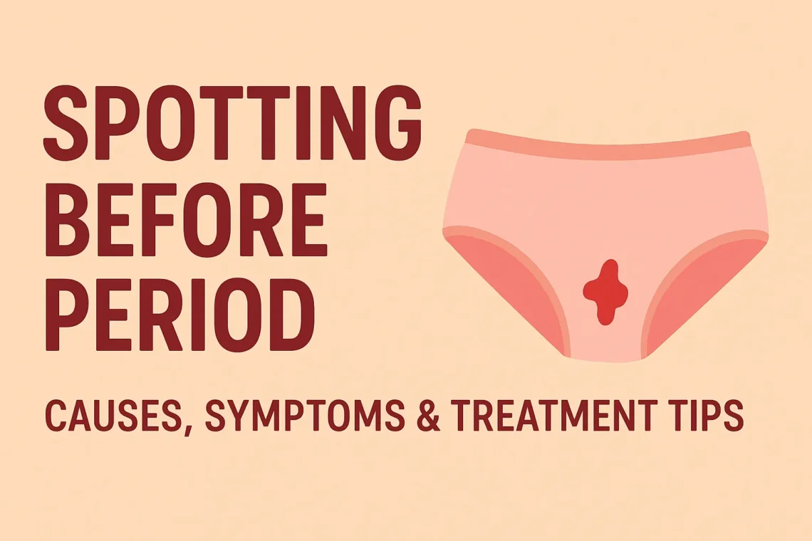 spotting before period