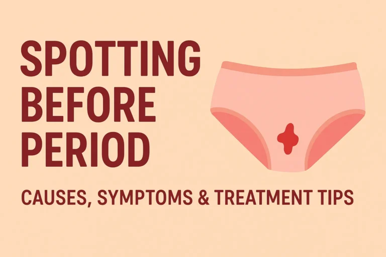 spotting before period