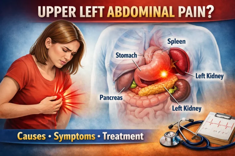 upper left abdominal pain