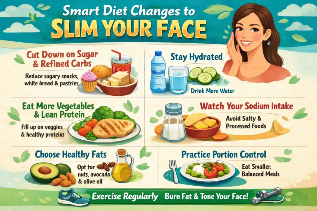 Smart Diet Changes to Slim Your Face